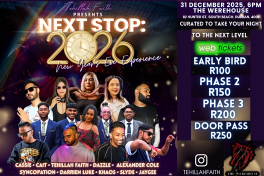 NEXT STOP: 2026 - NEW YEARS EVE EXPERIENCE